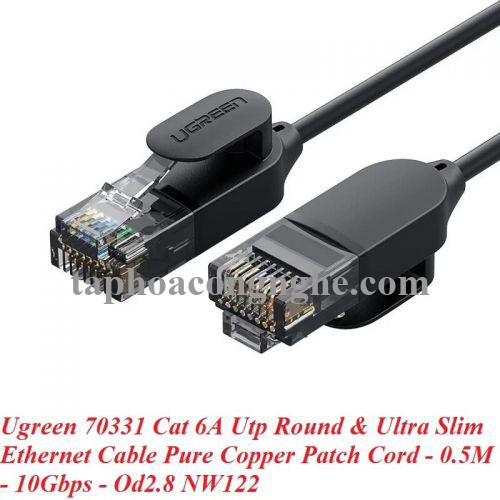 Ugreen 70331 0.5m cáp mạng cat6a utp od2.8 siêu nhỏ thuần đồng NW122 30070331